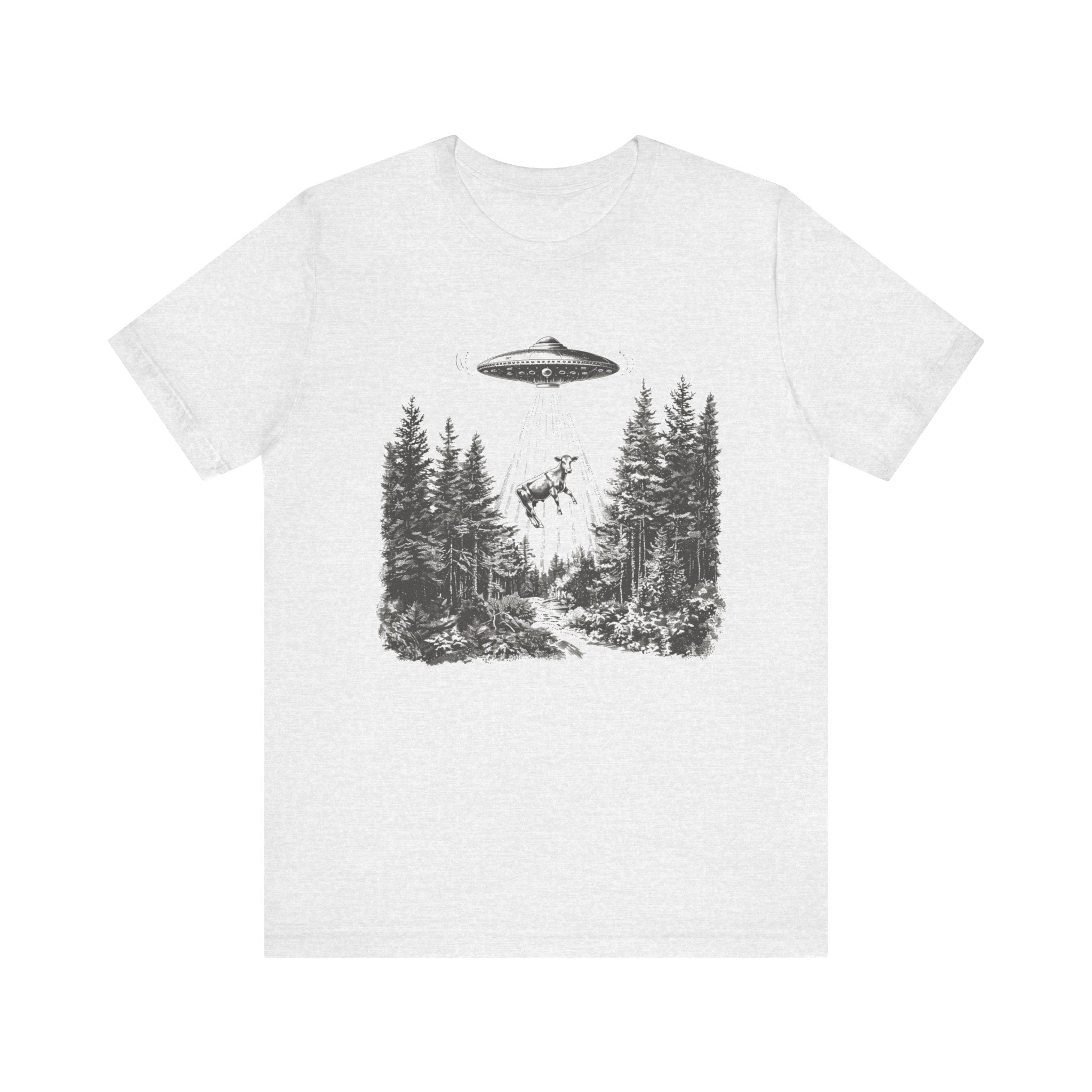 Ufo Cow Shirt, Retro T-Shirt, Vintage Cow Ufo TShirt, Ufo Graphic Tee by PopCultureByDesign36