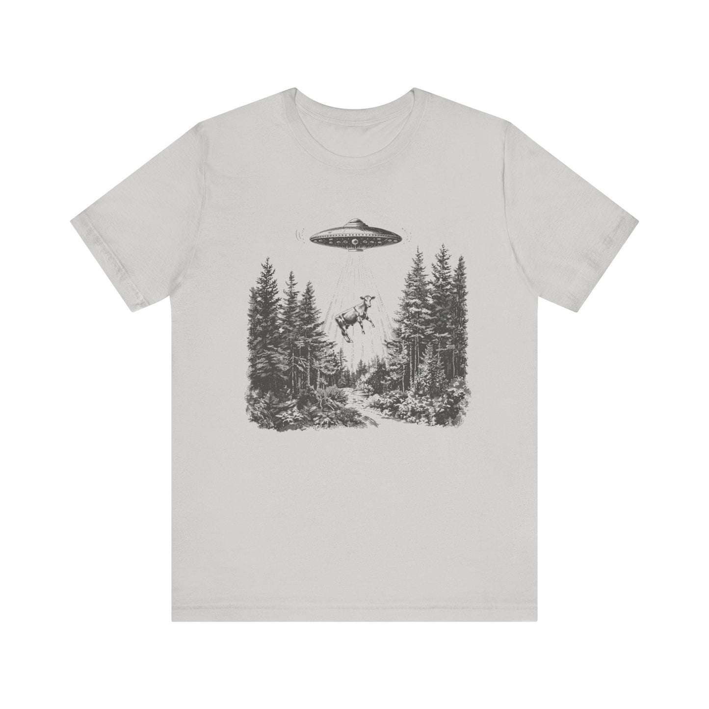 Ufo Cow Shirt, Retro T-Shirt, Vintage Cow Ufo TShirt, Ufo Graphic Tee - Popbydesign