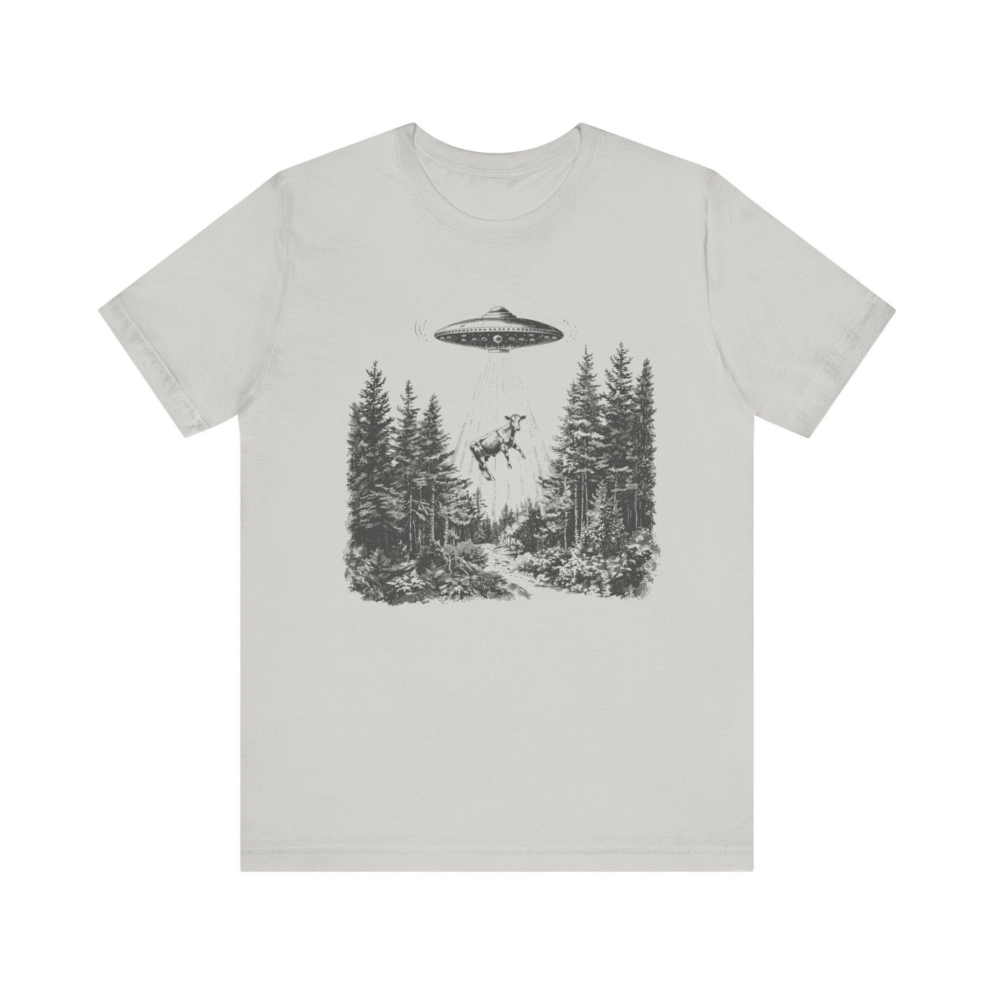 Ufo Cow Shirt, Retro T-Shirt, Vintage Cow Ufo TShirt, Ufo Graphic Tee - Popbydesign