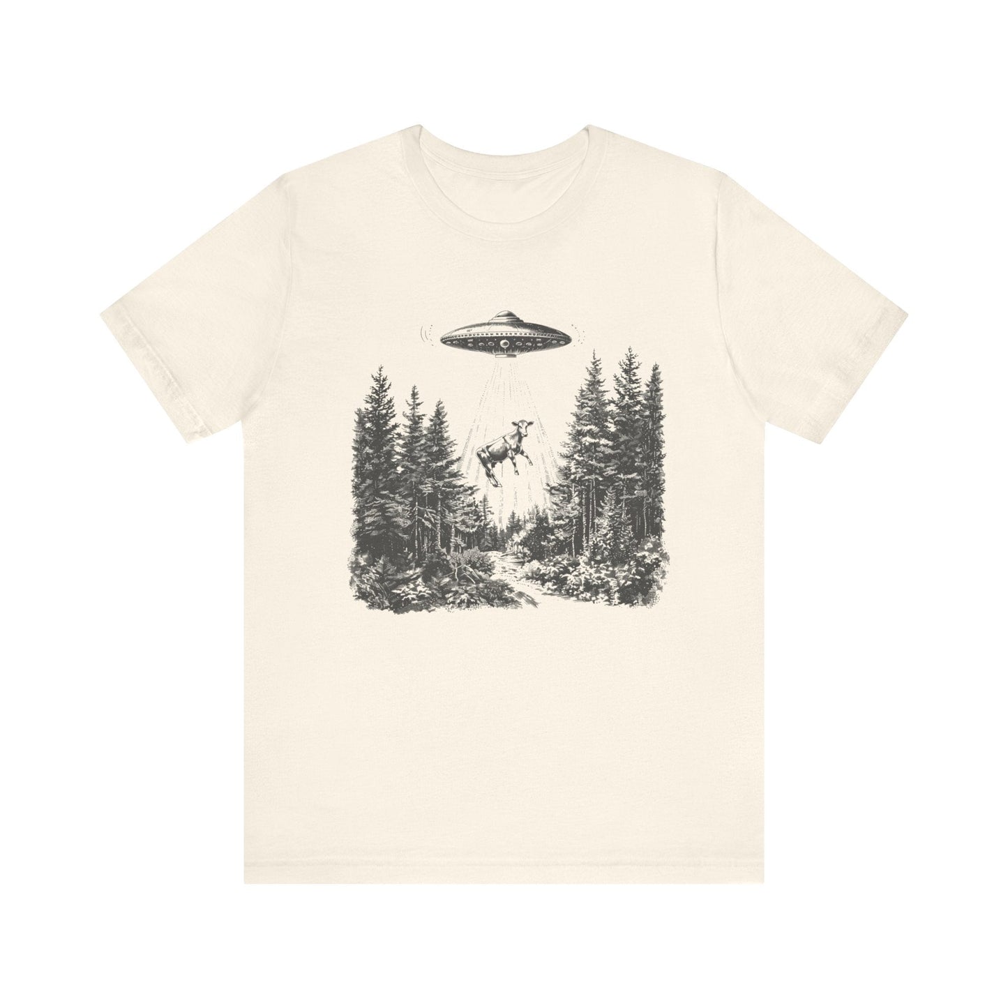 Ufo Cow Shirt, Retro T-Shirt, Vintage Cow Ufo TShirt, Ufo Graphic Tee - Popbydesign