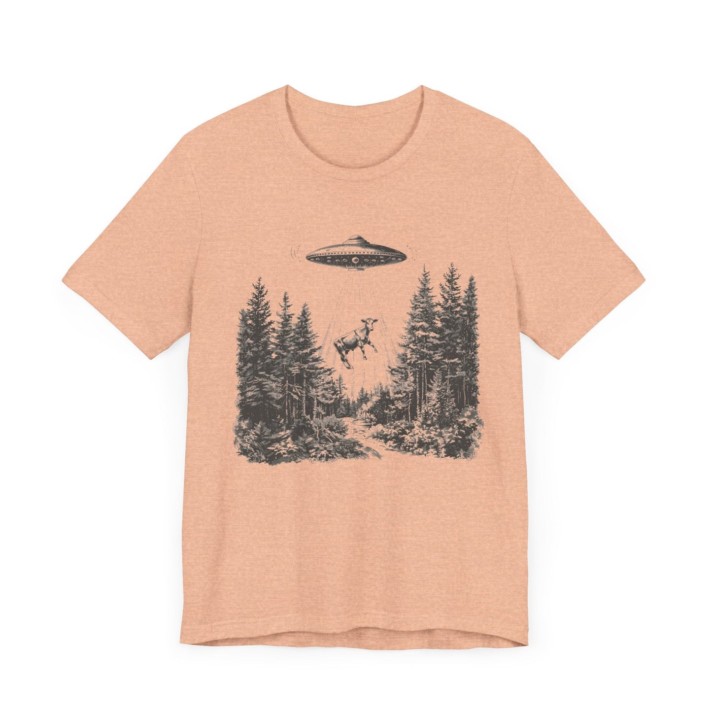 Ufo Cow Shirt, Retro T-Shirt, Vintage Cow Ufo TShirt, Ufo Graphic Tee - Popbydesign