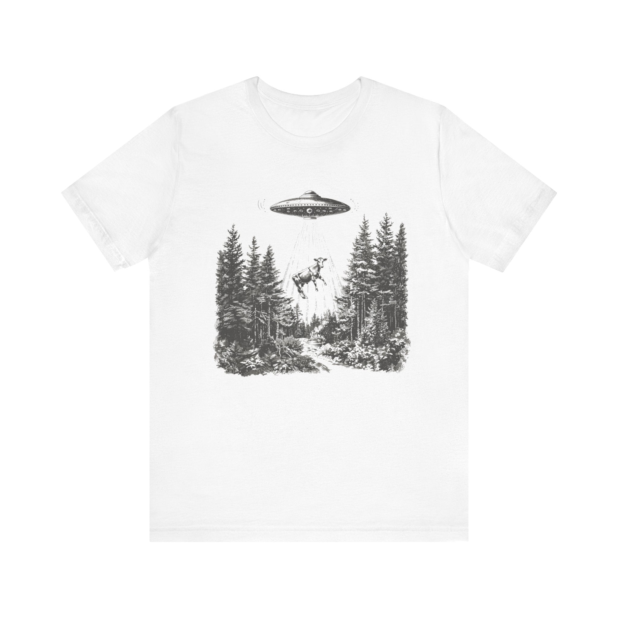 Ufo Cow Shirt, Retro T-Shirt, Vintage Cow Ufo TShirt, Ufo Graphic Tee by PopCultureByDesign36