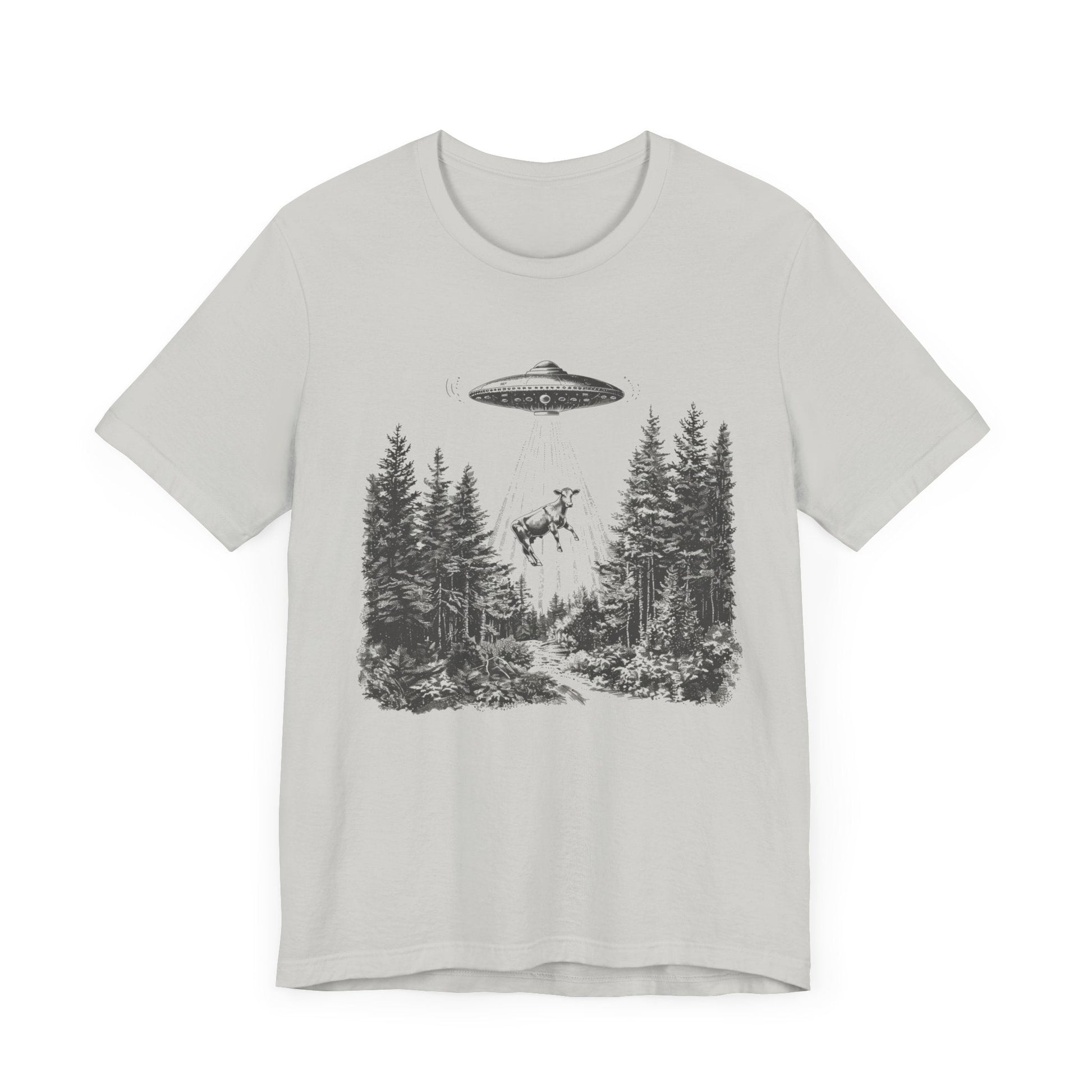 Ufo Cow Shirt, Retro T-Shirt, Vintage Cow Ufo TShirt, Ufo Graphic Tee - Popbydesign