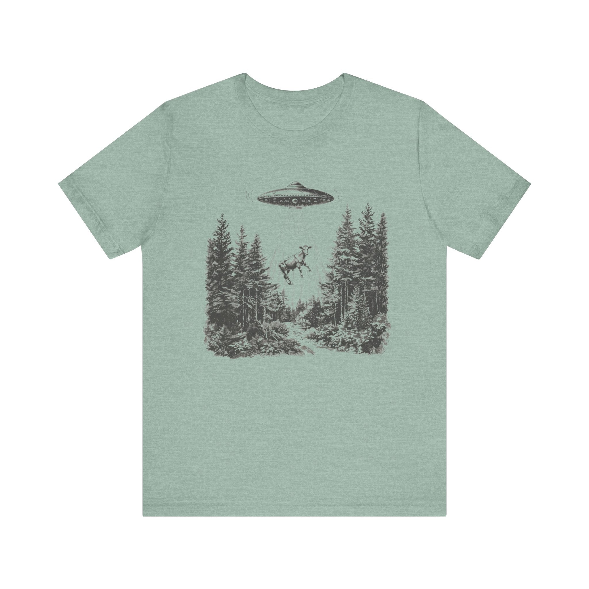 Ufo Cow Shirt, Retro T-Shirt, Vintage Cow Ufo TShirt, Ufo Graphic Tee by PopCultureByDesign36