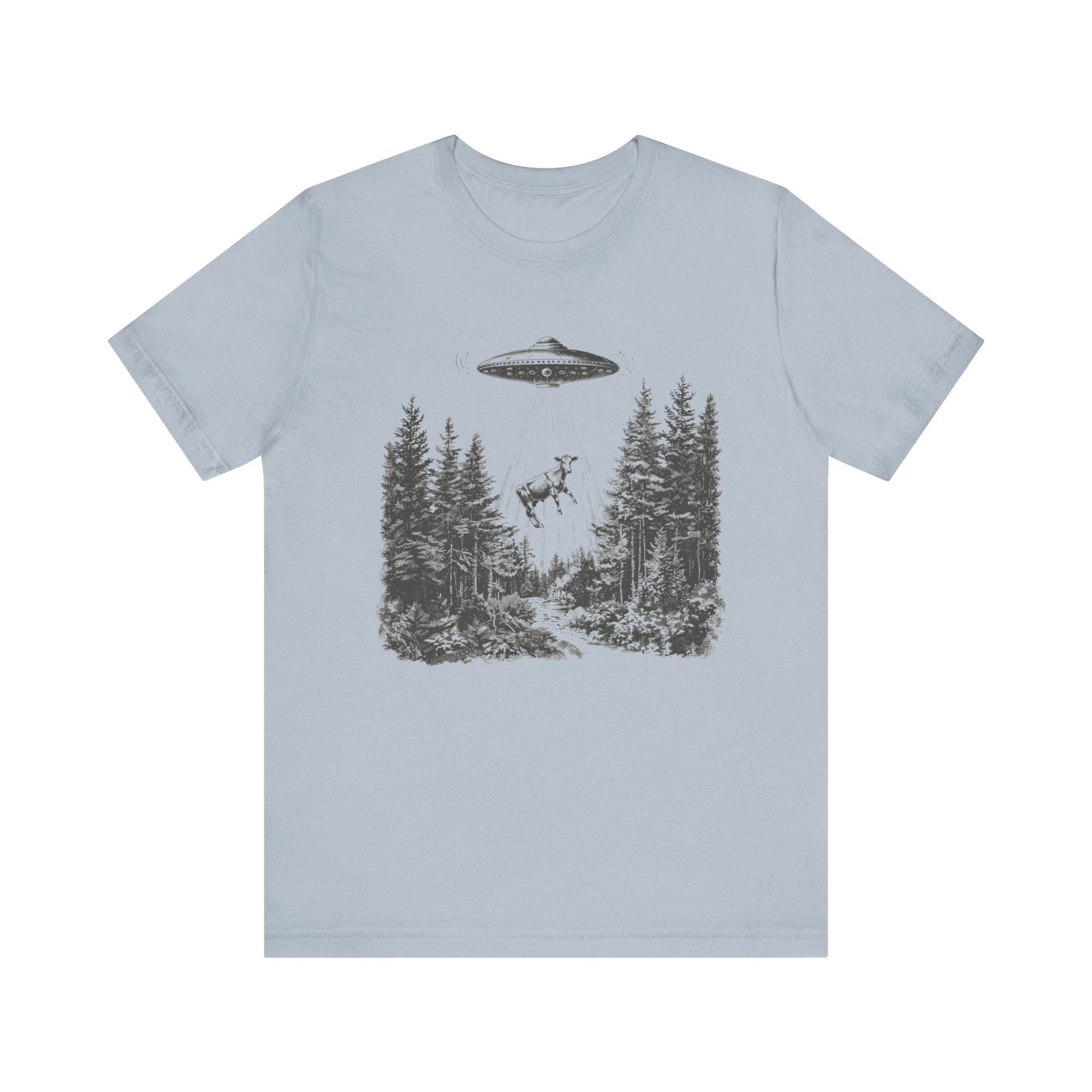 Ufo Cow Shirt, Retro T-Shirt, Vintage Cow Ufo TShirt, Ufo Graphic Tee - Popbydesign