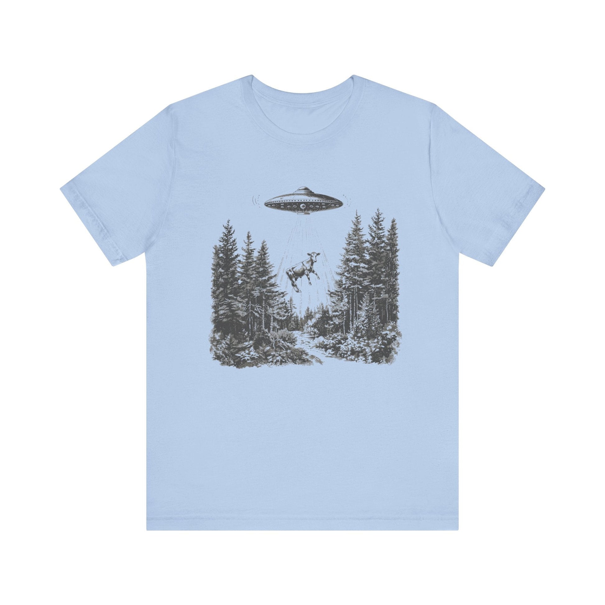 Ufo Cow Shirt, Retro T-Shirt, Vintage Cow Ufo TShirt, Ufo Graphic Tee - Popbydesign