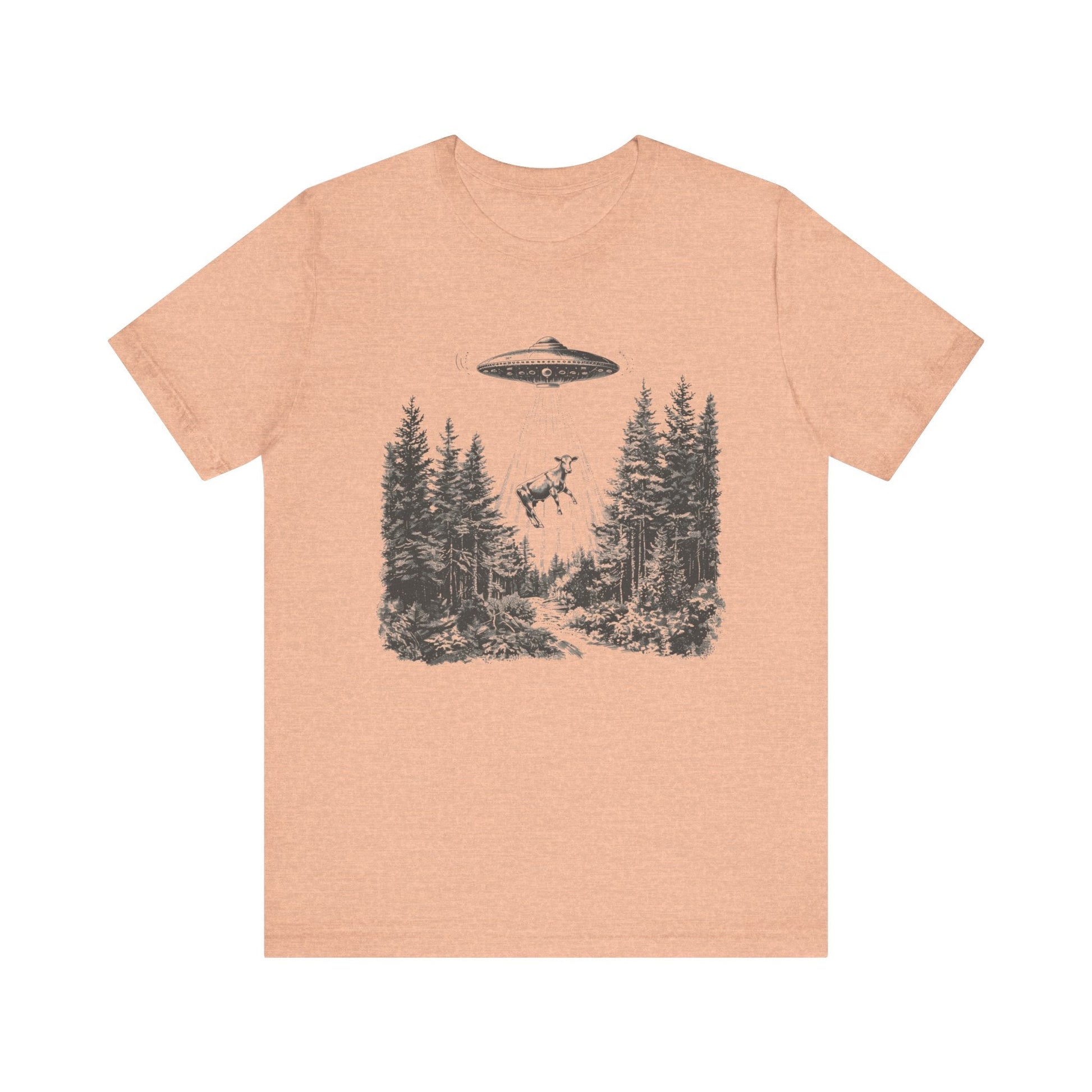 Ufo Cow Shirt, Retro T-Shirt, Vintage Cow Ufo TShirt, Ufo Graphic Tee - Popbydesign