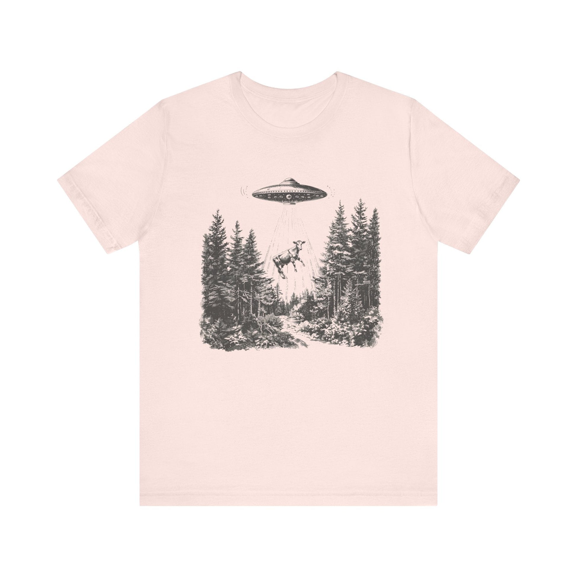 Ufo Cow Shirt, Retro T-Shirt, Vintage Cow Ufo TShirt, Ufo Graphic Tee - Popbydesign