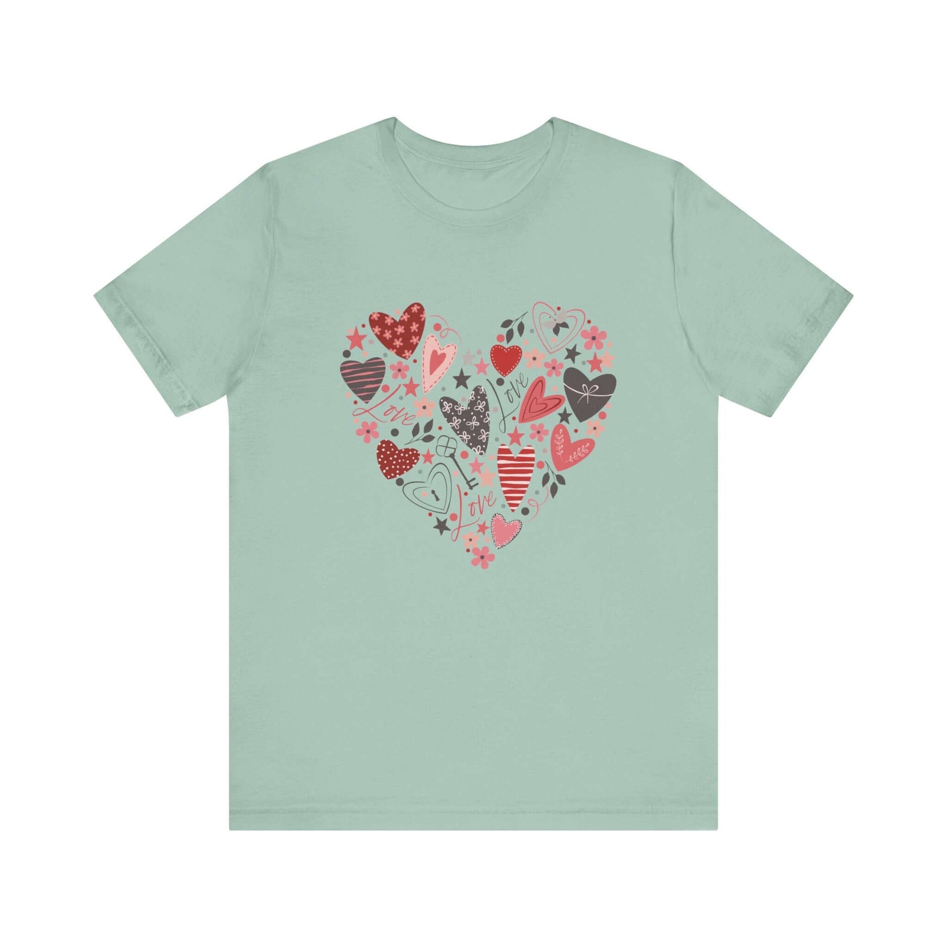 Valentine Heart Shirt, Heart Shirt, Love Shirt, Valentine Shirt - Popbydesign
