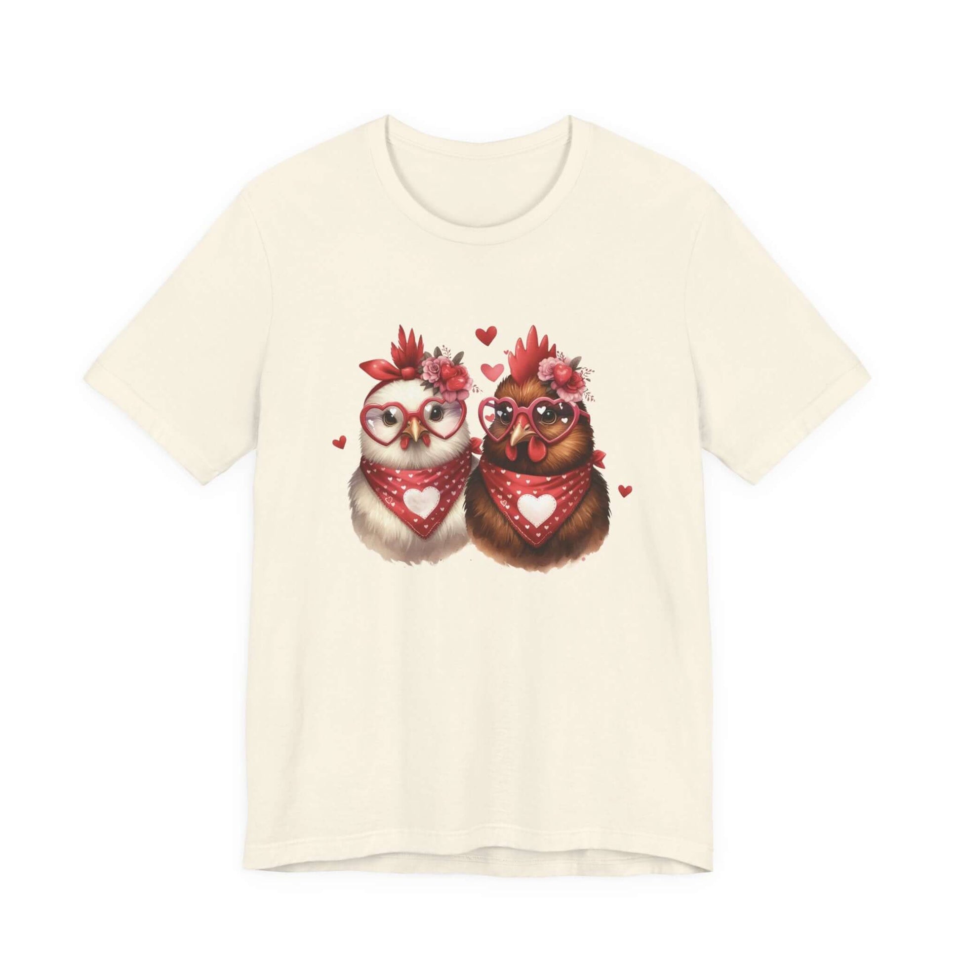 Valentines Day Farm Chickens Shirt, Chicken Shirt, Cute Tee - Popbydesign