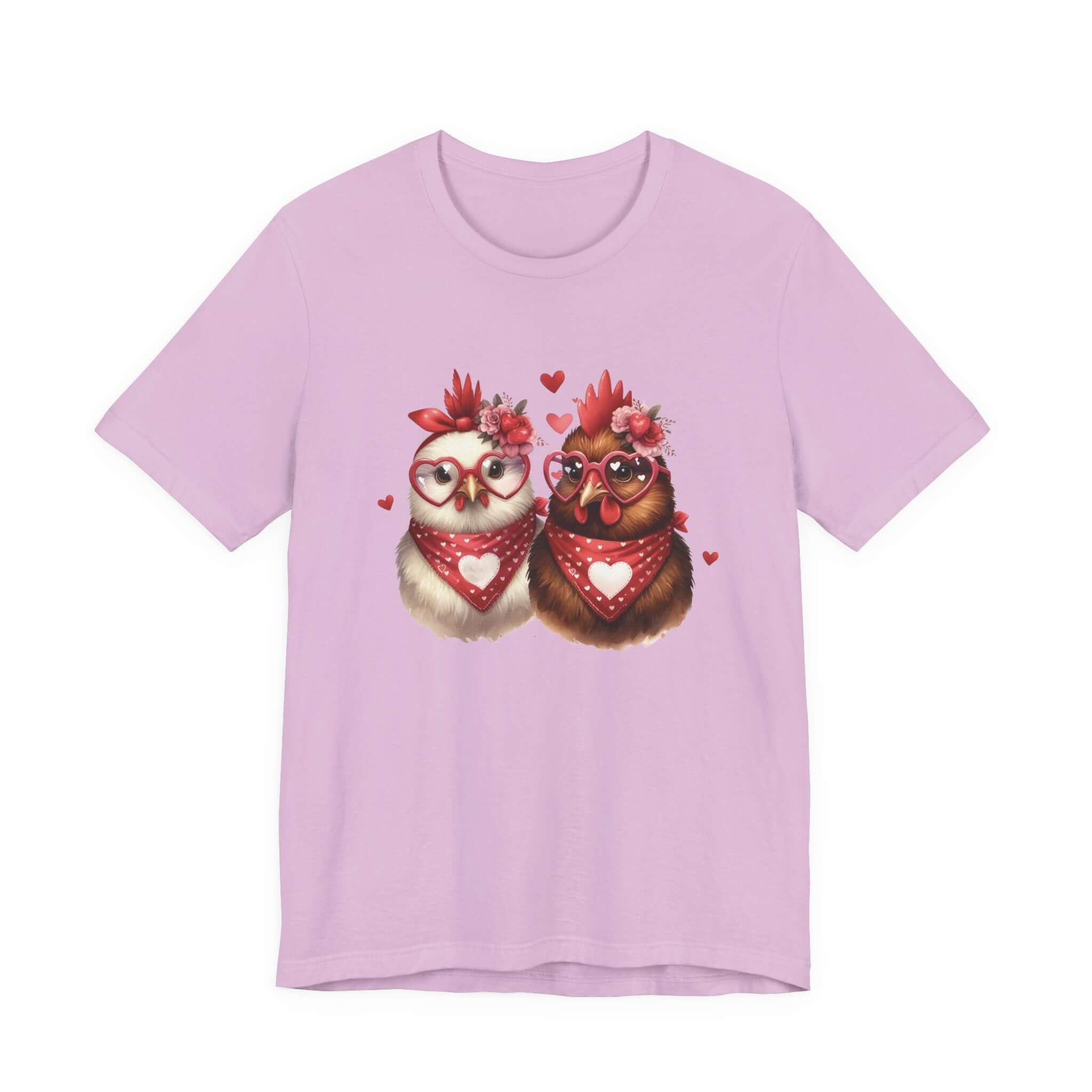 Valentines Day Farm Chickens Shirt, Chicken Shirt, Cute Tee by PopCultureByDesign36