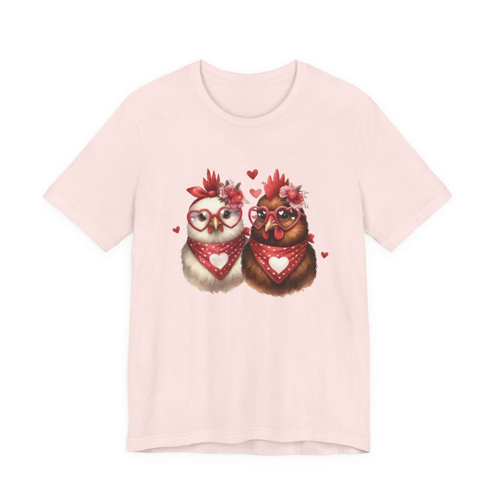 Valentines Day Farm Chickens Shirt, Chicken Shirt, Cute Tee by PopCultureByDesign36