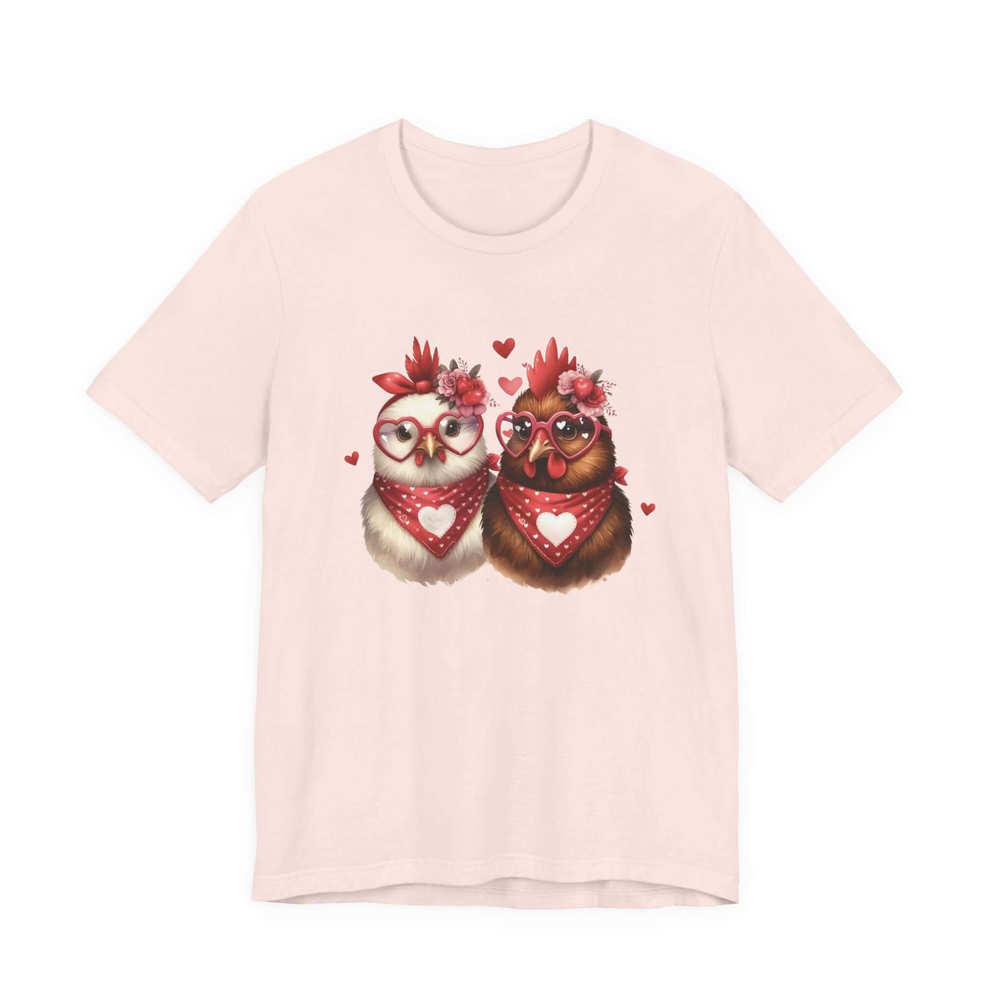 Valentines Day Farm Chickens Shirt, Chicken Shirt, Cute Tee by PopCultureByDesign36