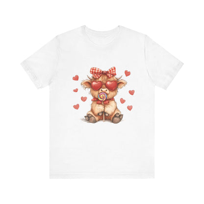 Valentines Highland Cow Shirt, Highland Cow Shirt, Cow Lover - Popbydesign