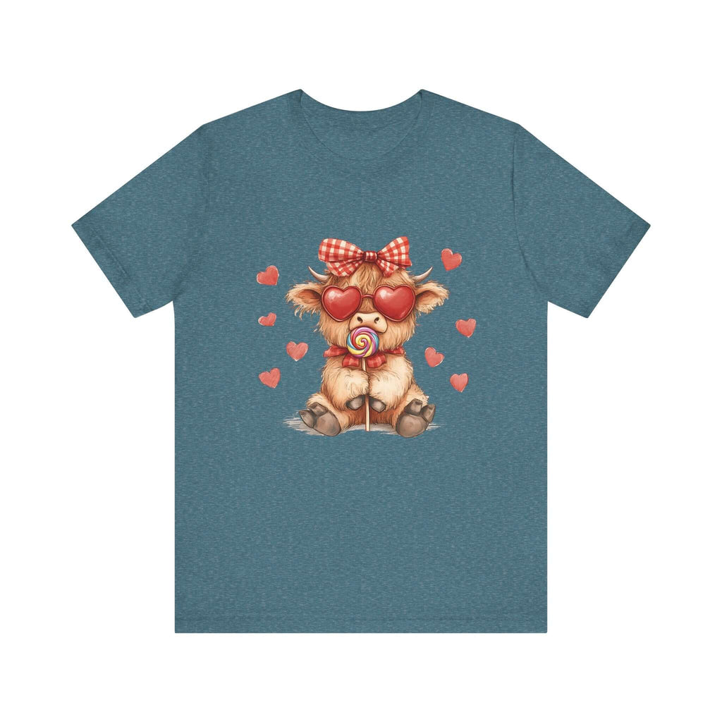 Valentines Highland Cow Shirt, Highland Cow Shirt, Cow Lover by PopCultureByDesign36