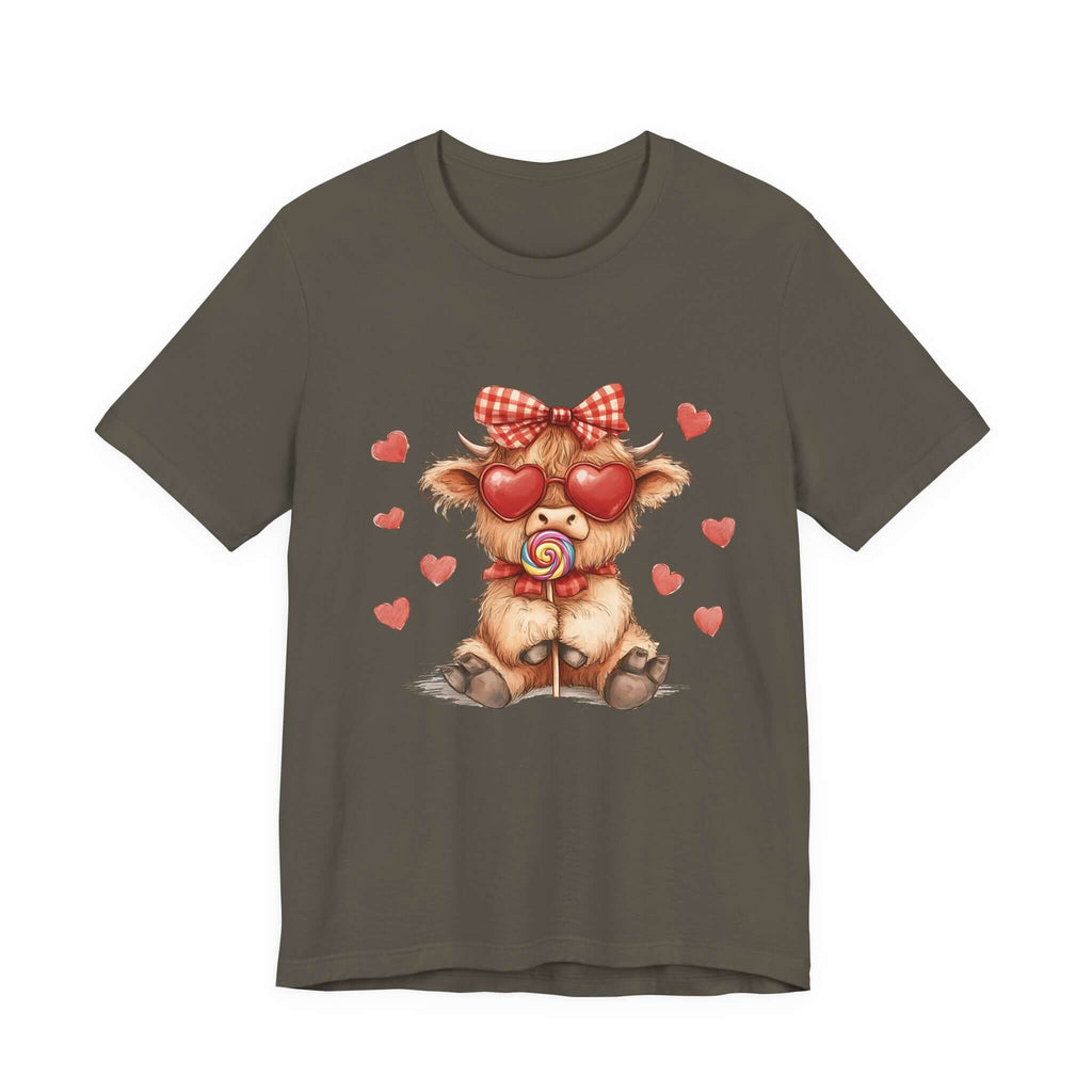 Valentines Highland Cow Shirt, Highland Cow Shirt, Cow Lover by PopCultureByDesign36