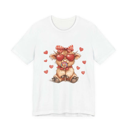 Valentines Highland Cow Shirt, Highland Cow Shirt, Cow Lover - Popbydesign