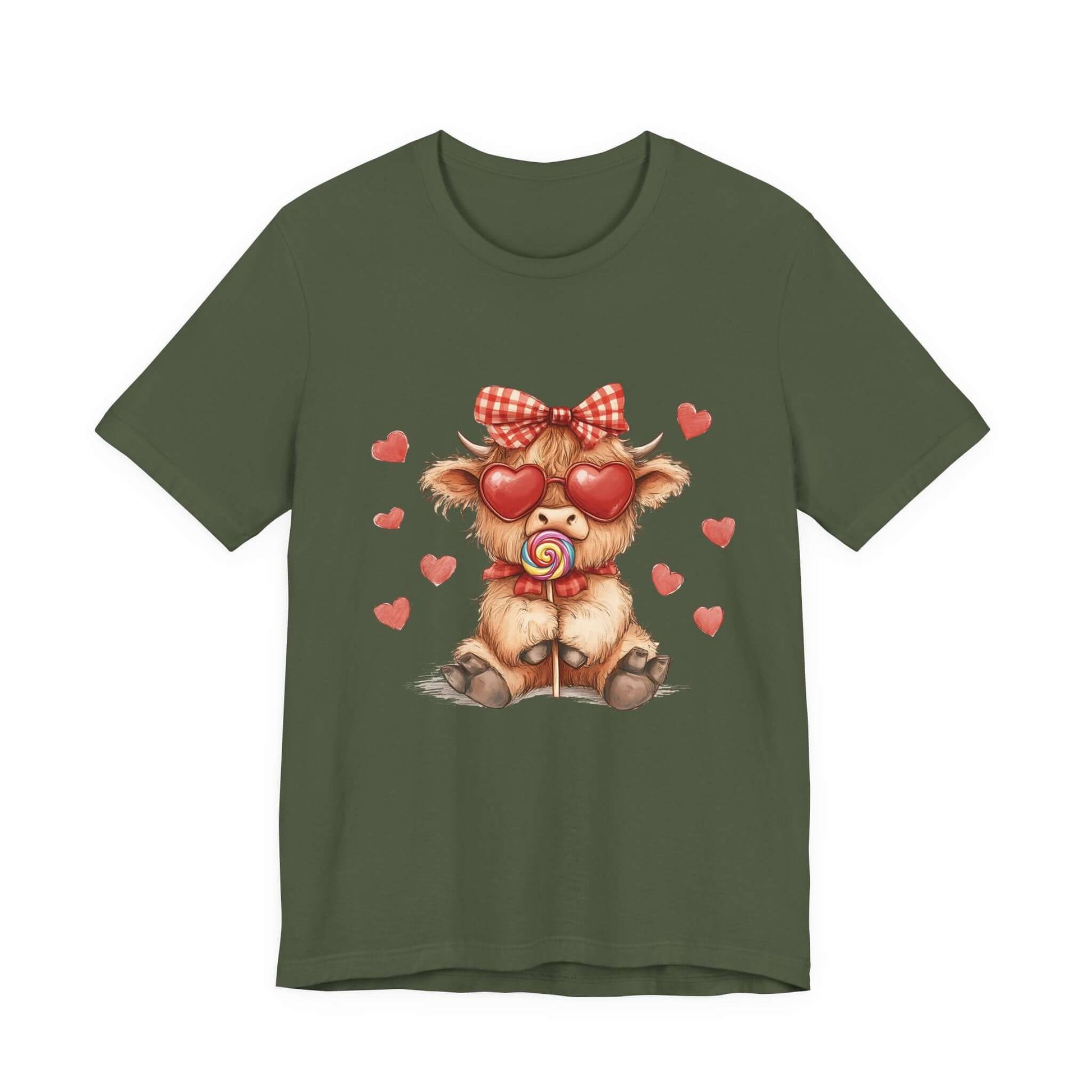 Valentines Highland Cow Shirt, Highland Cow Shirt, Cow Lover - Popbydesign