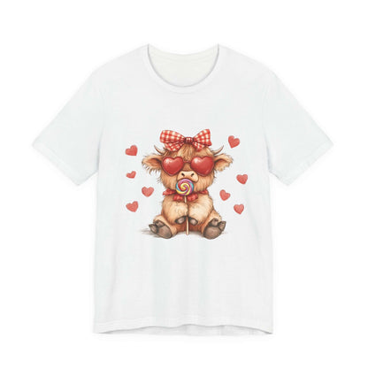 Valentines Highland Cow Shirt, Highland Cow Shirt, Cow Lover - Popbydesign