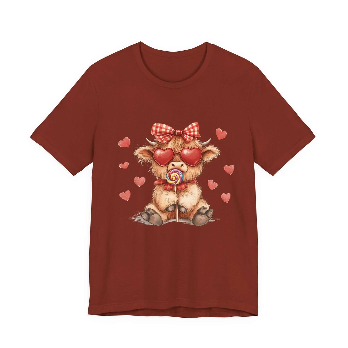 Valentines Highland Cow Shirt, Highland Cow Shirt, Cow Lover - Popbydesign