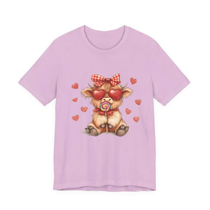 Valentines Highland Cow Shirt, Highland Cow Shirt, Cow Lover - Popbydesign