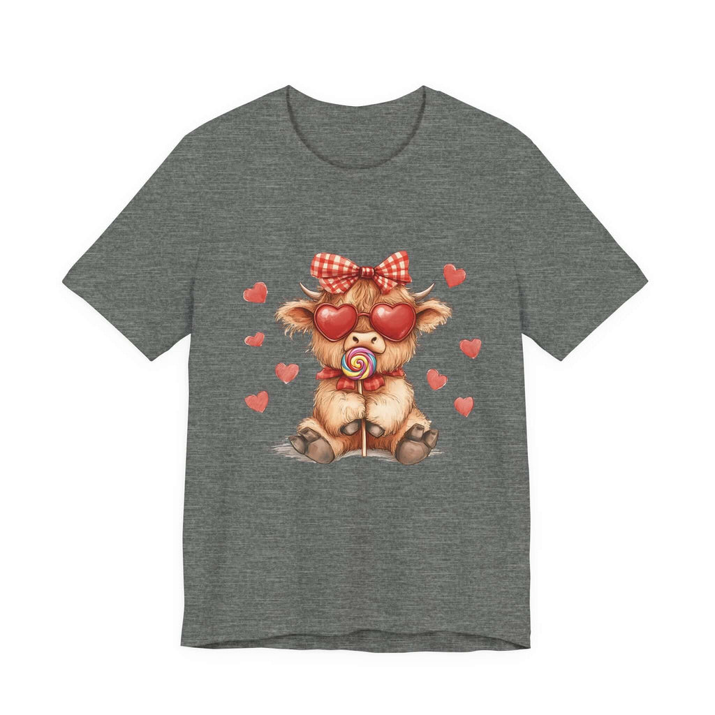 Valentines Highland Cow Shirt, Highland Cow Shirt, Cow Lover by PopCultureByDesign36