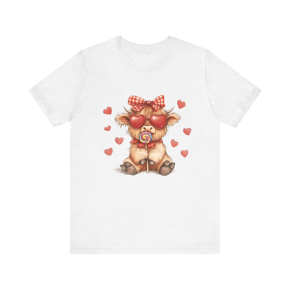 Valentines Highland Cow Shirt, Highland Cow Shirt, Cow Lover - Popbydesign