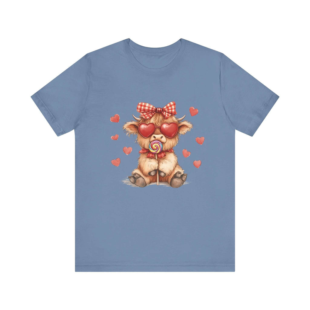 Valentines Highland Cow Shirt, Highland Cow Shirt, Cow Lover by PopCultureByDesign36