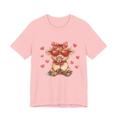 Valentines Highland Cow Shirt, Highland Cow Shirt, Cow Lover - Popbydesign