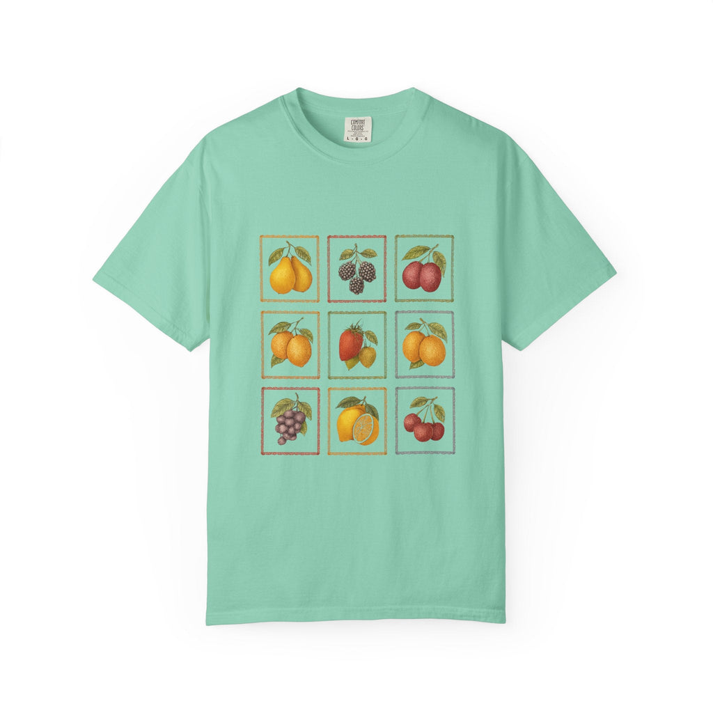 Vintage Fruit Stamp Shirt, Art Graphic Fruit Shirt, Fruit Stamp by PopCultureByDesign36