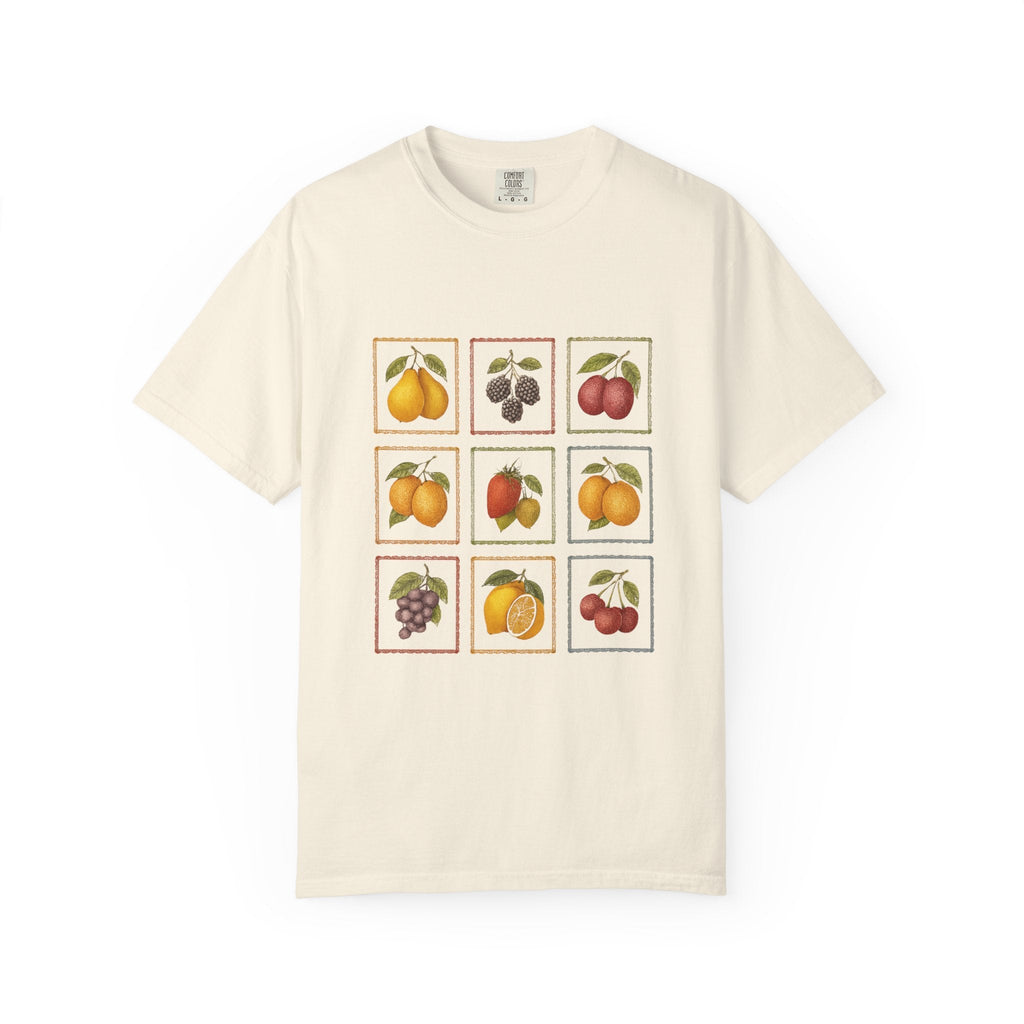 Vintage Fruit Stamp Shirt, Art Graphic Fruit Shirt, Fruit Stamp by PopCultureByDesign36