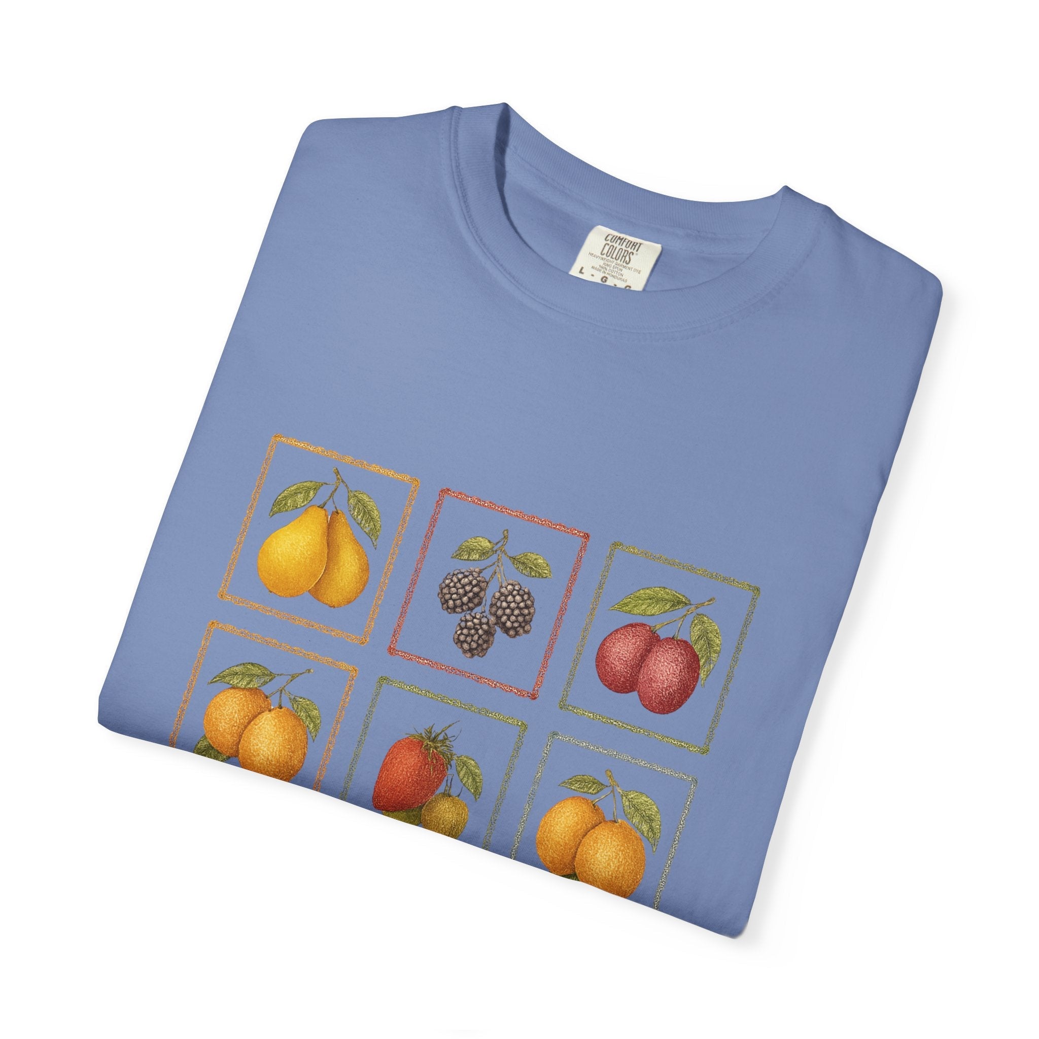 Vintage Fruit Stamp Shirt, Art Graphic Fruit Shirt, Fruit Stamp by PopCultureByDesign36