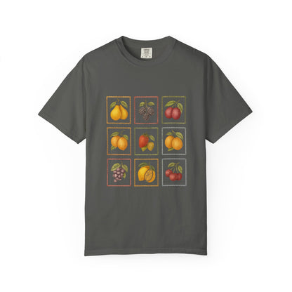 Vintage Fruit Stamp Shirt, Art Graphic Fruit Shirt, Fruit Stamp - Popbydesign
