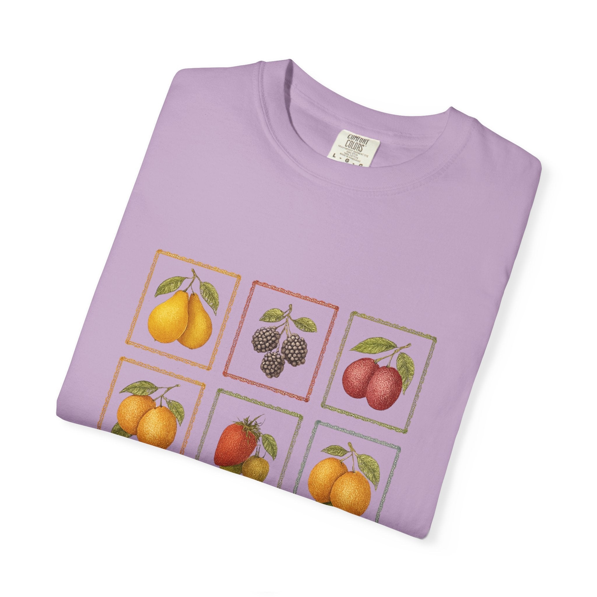 Vintage Fruit Stamp Shirt, Art Graphic Fruit Shirt, Fruit Stamp by PopCultureByDesign36