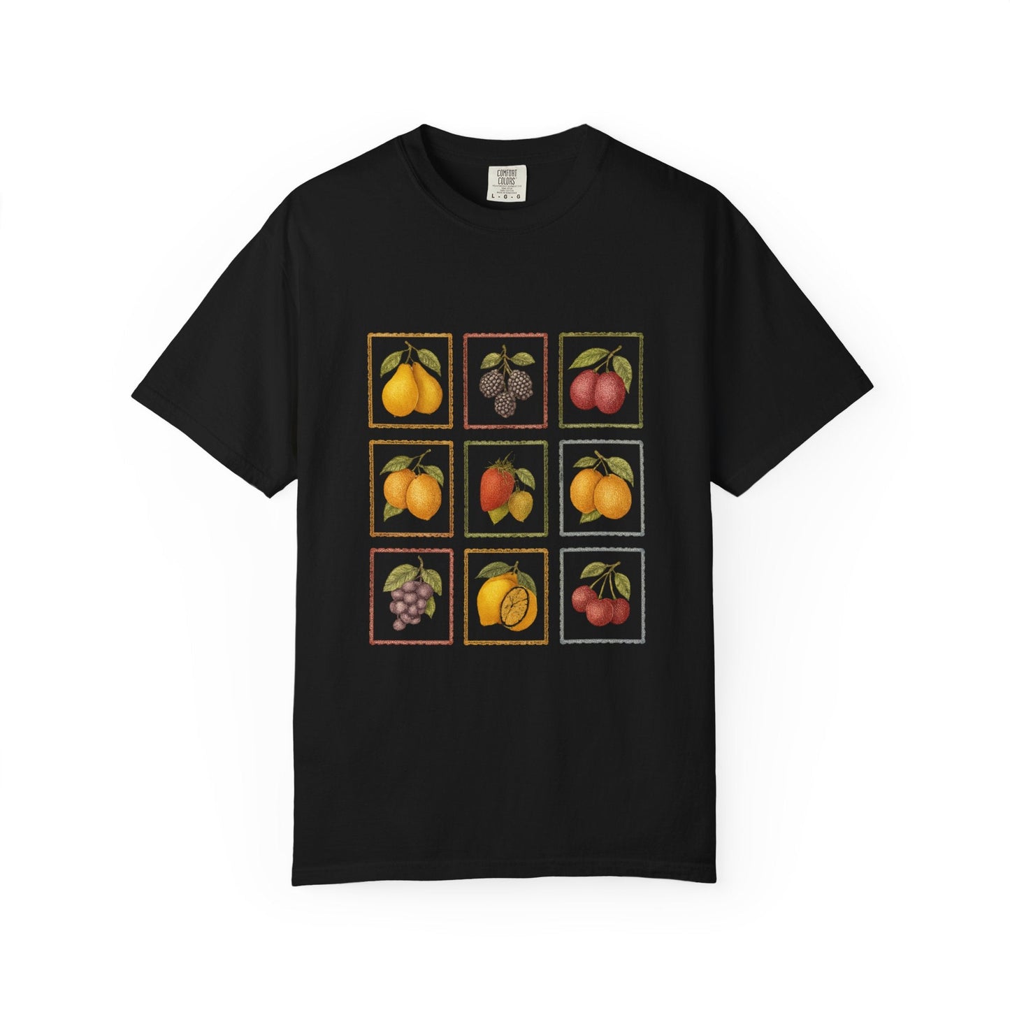 Vintage Fruit Stamp Shirt, Art Graphic Fruit Shirt, Fruit Stamp - Popbydesign