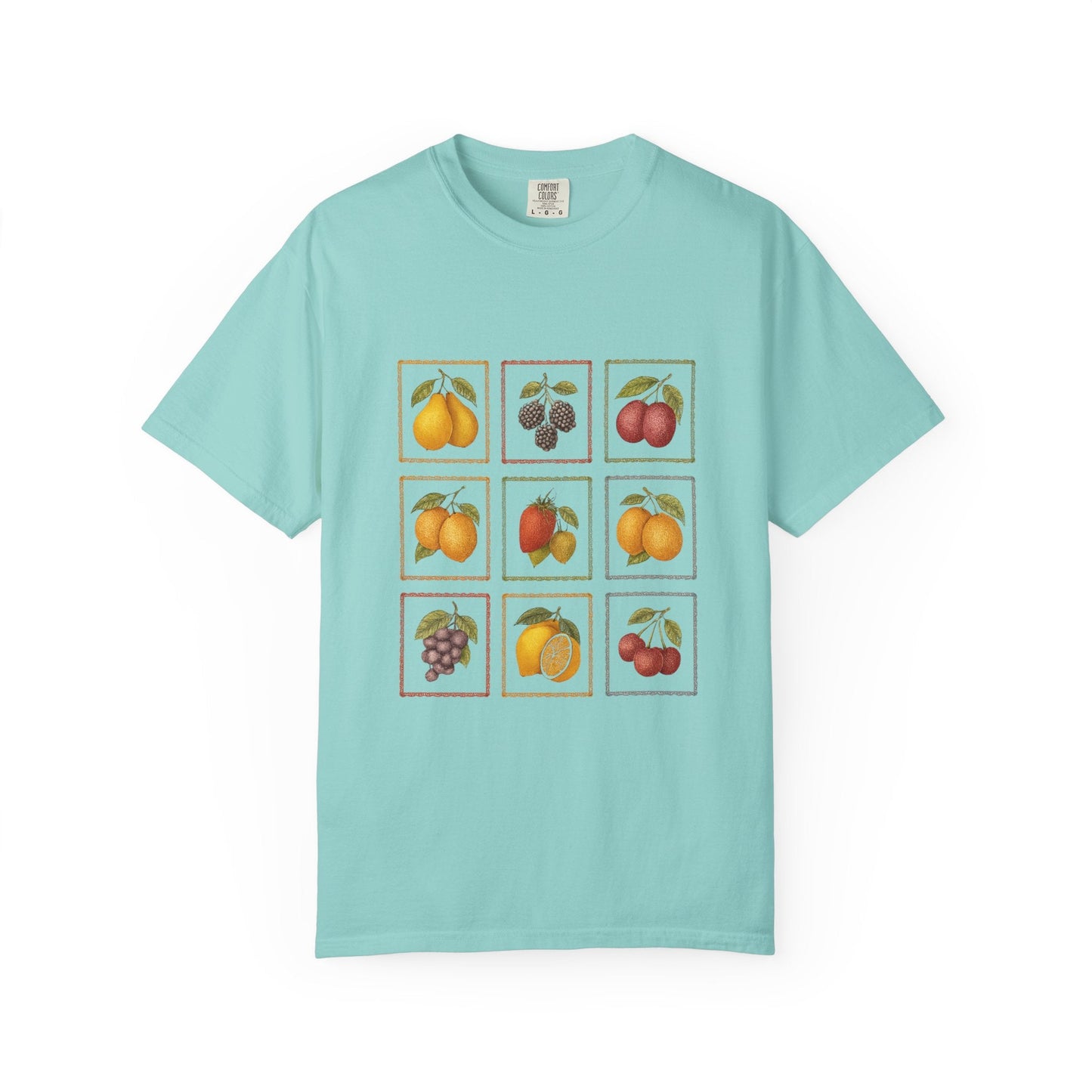 Vintage Fruit Stamp Shirt, Art Graphic Fruit Shirt, Fruit Stamp - Popbydesign