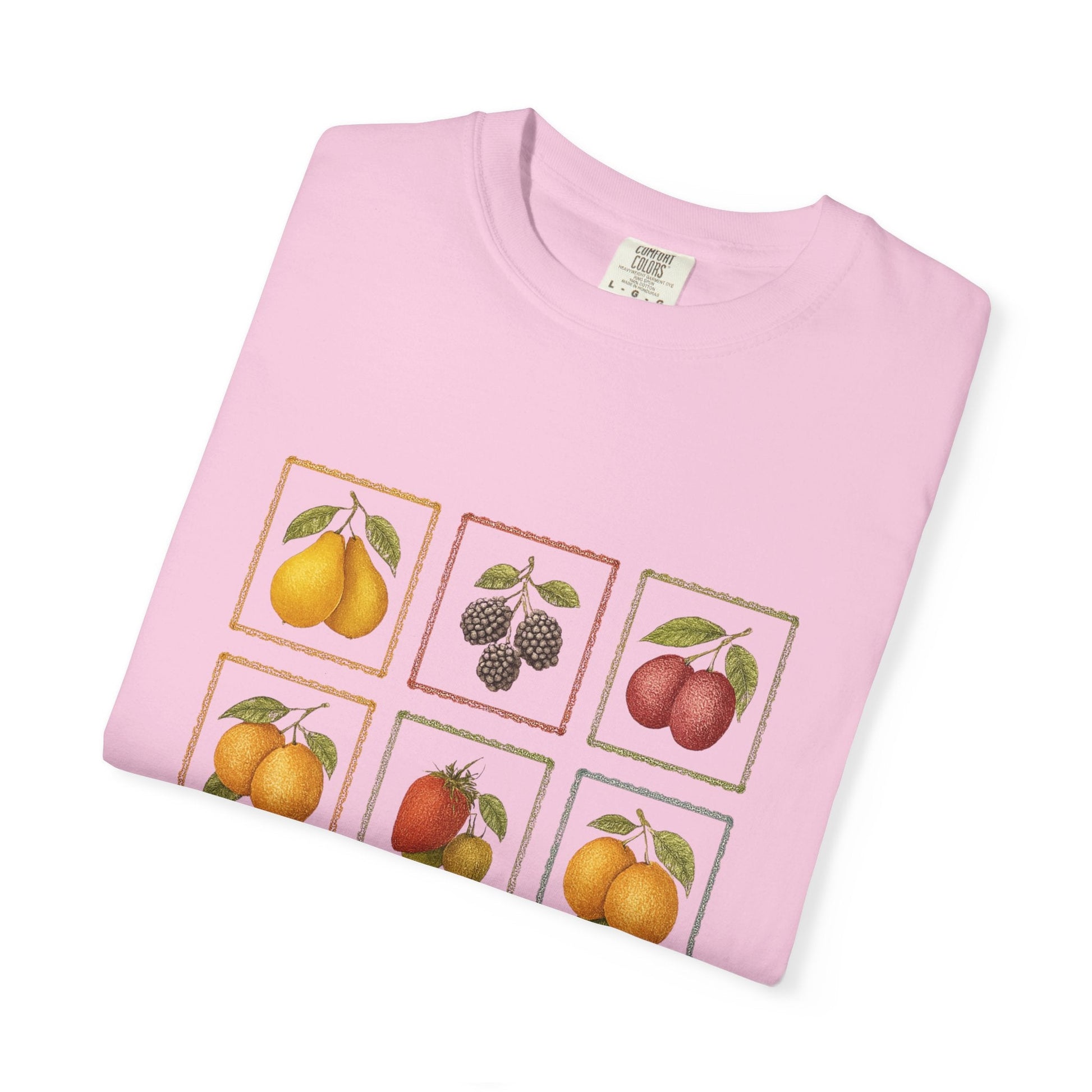 Vintage Fruit Stamp Shirt, Art Graphic Fruit Shirt, Fruit Stamp - Popbydesign