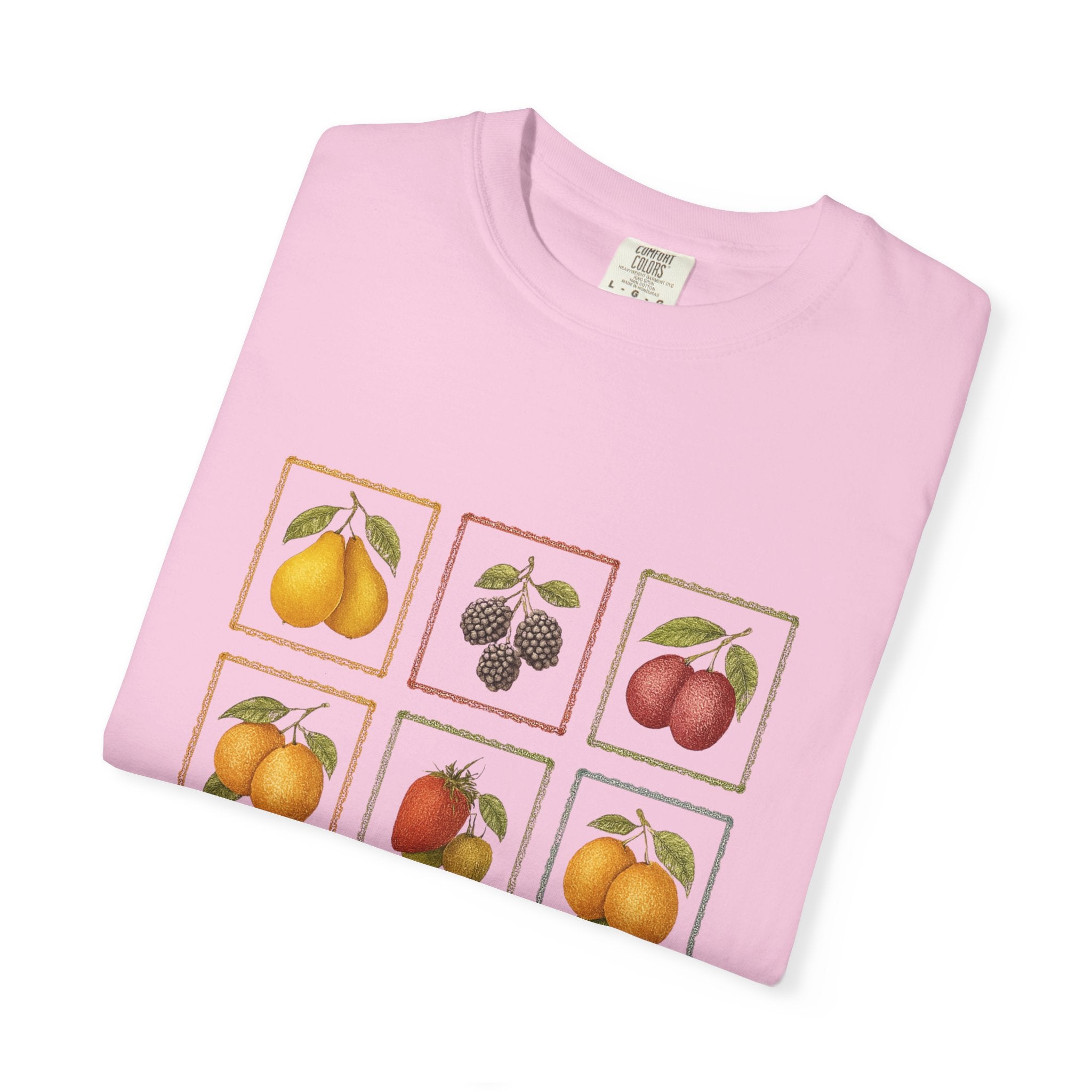 Vintage Fruit Stamp Shirt, Art Graphic Fruit Shirt, Fruit Stamp by PopCultureByDesign36