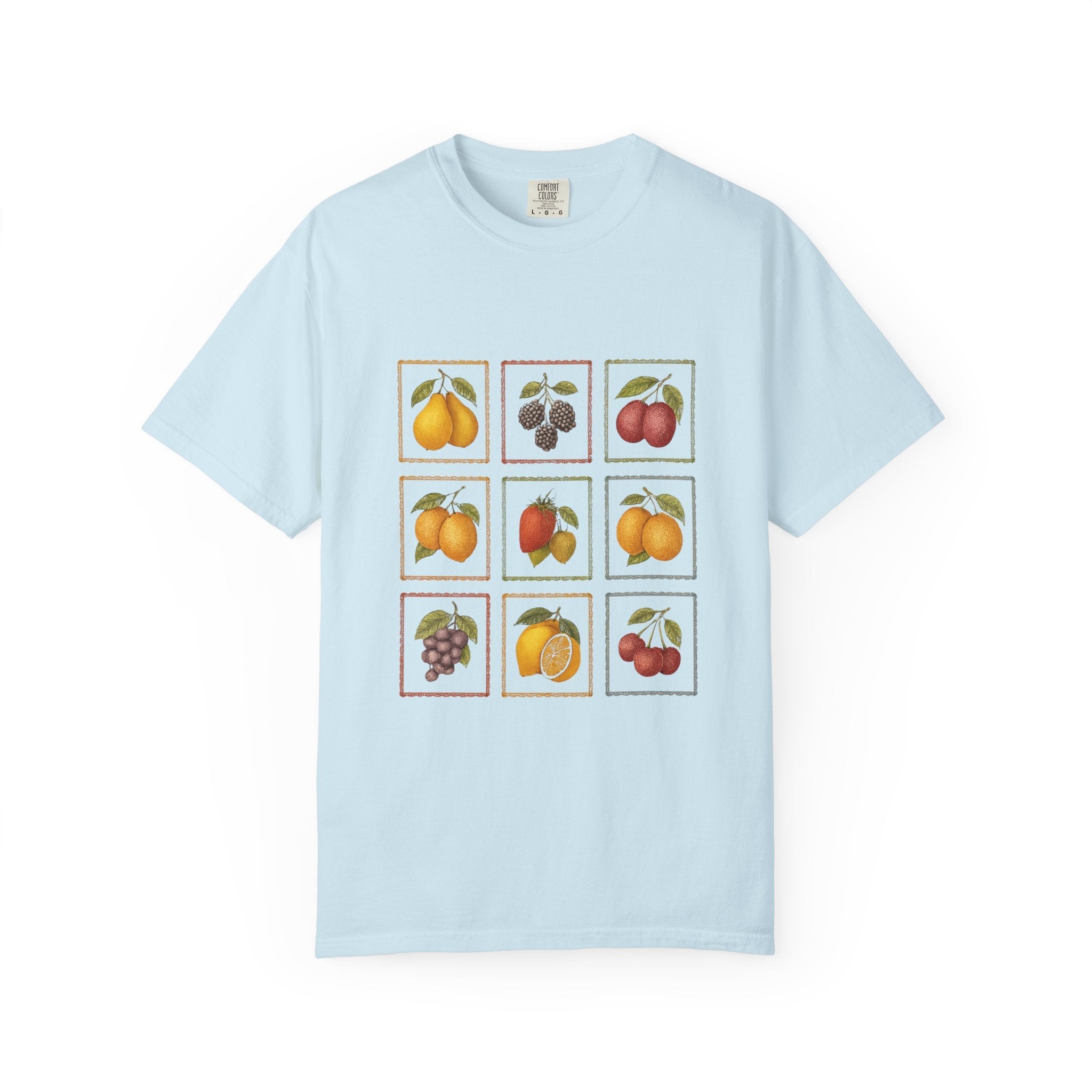 Vintage Fruit Stamp Shirt, Art Graphic Fruit Shirt, Fruit Stamp by PopCultureByDesign36