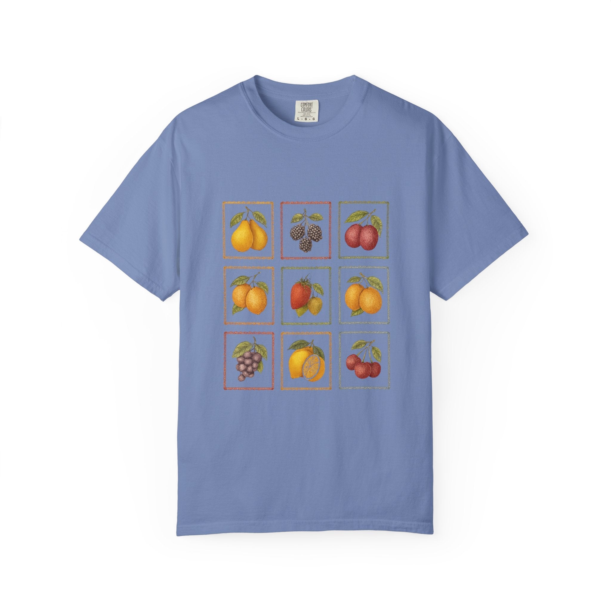 Vintage Fruit Stamp Shirt, Art Graphic Fruit Shirt, Fruit Stamp by PopCultureByDesign36