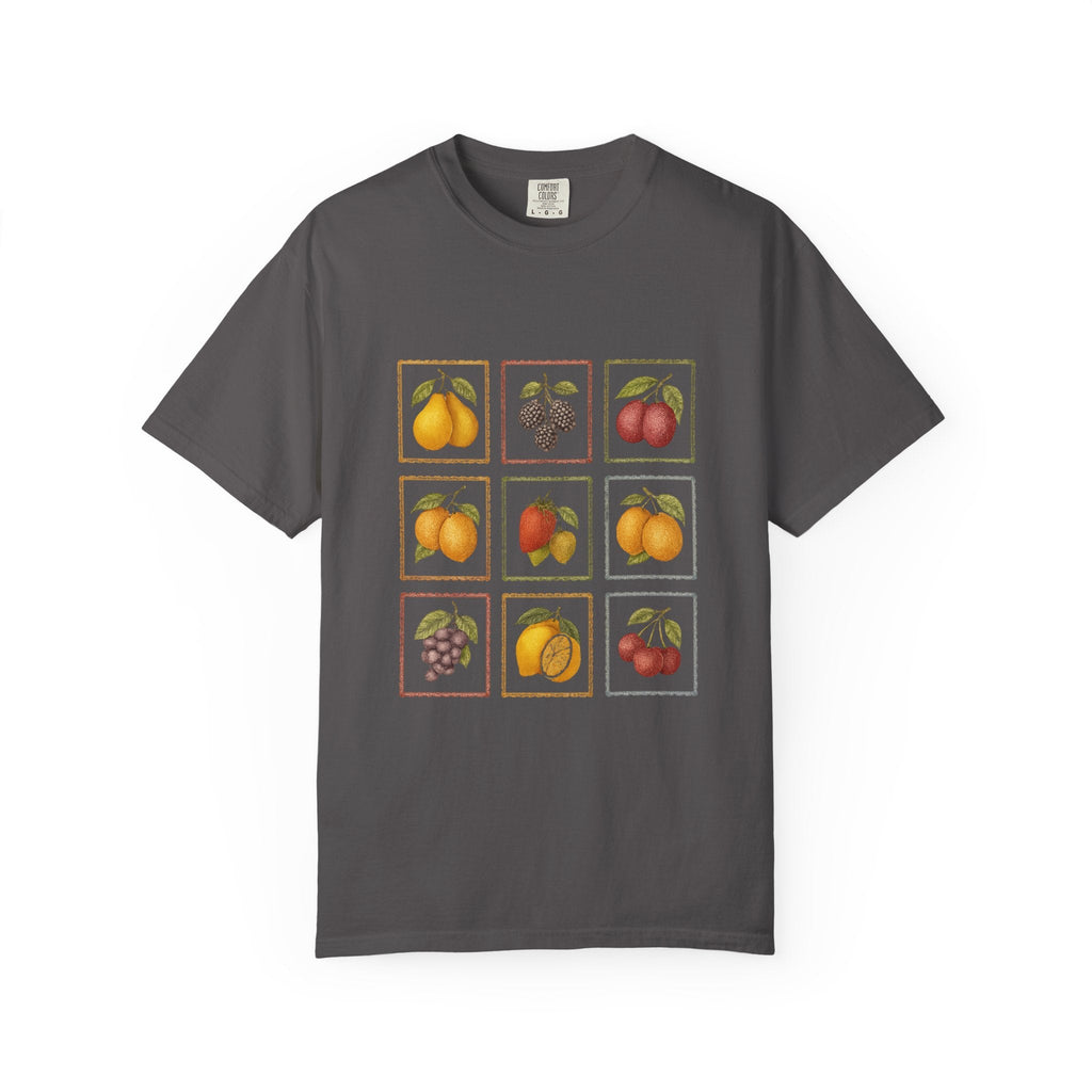 Vintage Fruit Stamp Shirt, Art Graphic Fruit Shirt, Fruit Stamp by PopCultureByDesign36