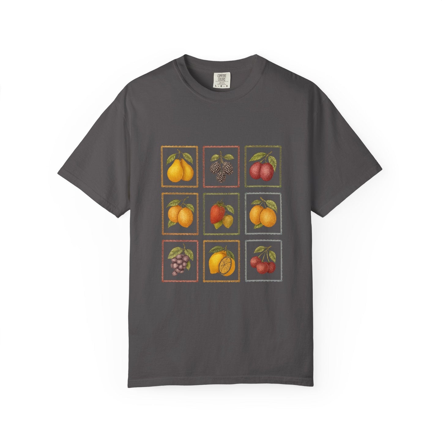 Vintage Fruit Stamp Shirt, Art Graphic Fruit Shirt, Fruit Stamp - Popbydesign