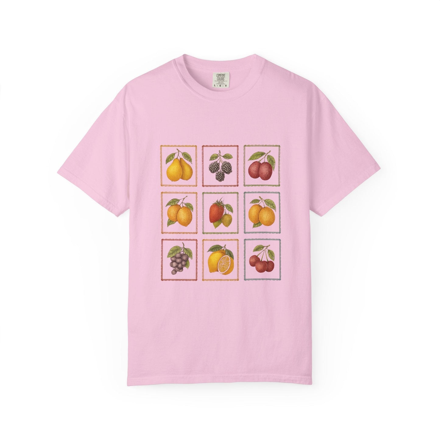 Vintage Fruit Stamp Shirt, Art Graphic Fruit Shirt, Fruit Stamp - Popbydesign