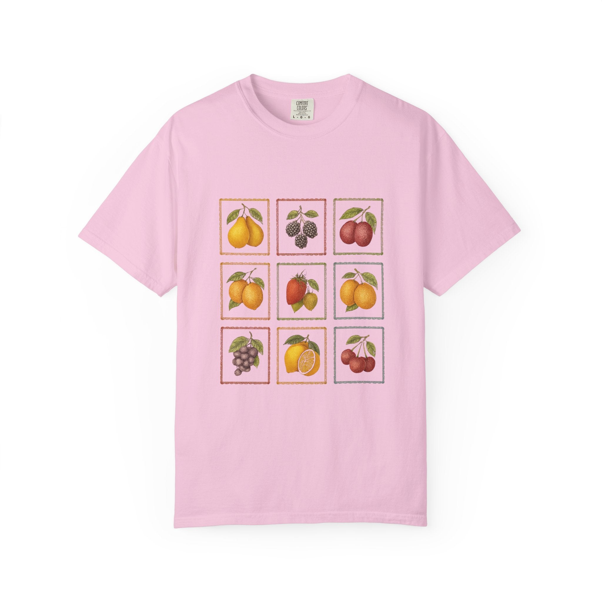 Vintage Fruit Stamp Shirt, Art Graphic Fruit Shirt, Fruit Stamp by PopCultureByDesign36