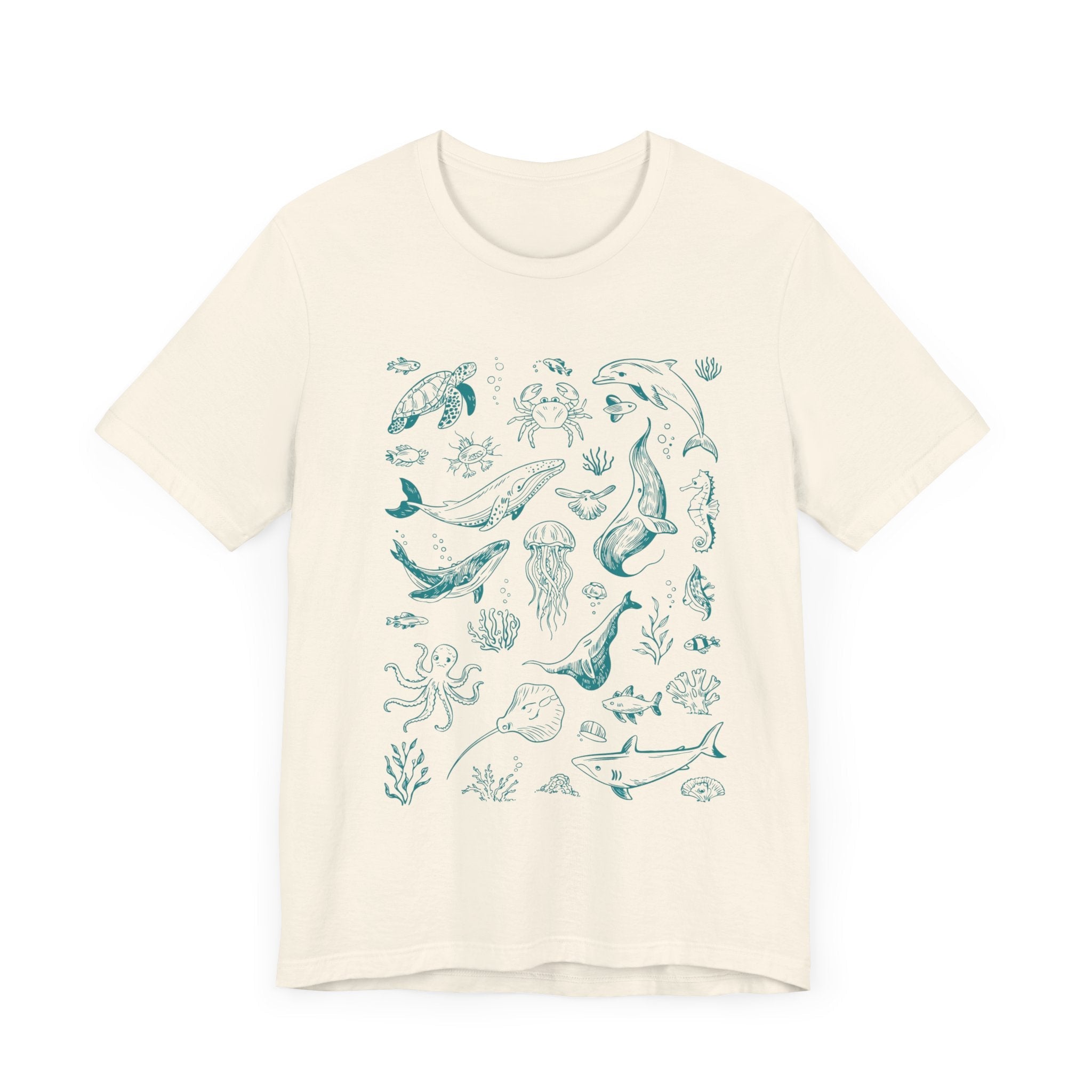 Vintage Ocean Tattoo Style T-Shirt, Retro Ocean Shirt by PopCultureByDesign36