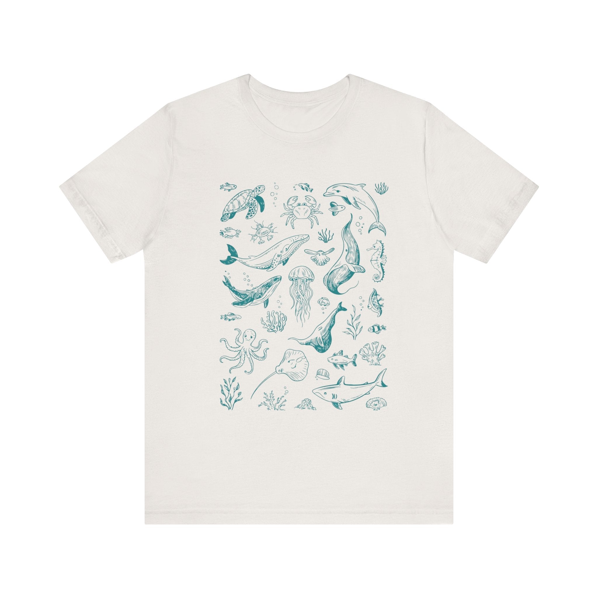 Vintage Ocean Tattoo Style T-Shirt, Retro Ocean Shirt by PopCultureByDesign36