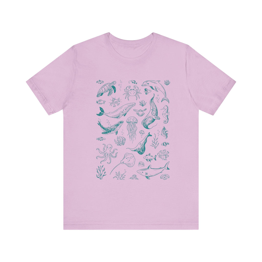 Vintage Ocean Tattoo Style T-Shirt, Retro Ocean Shirt by PopCultureByDesign36