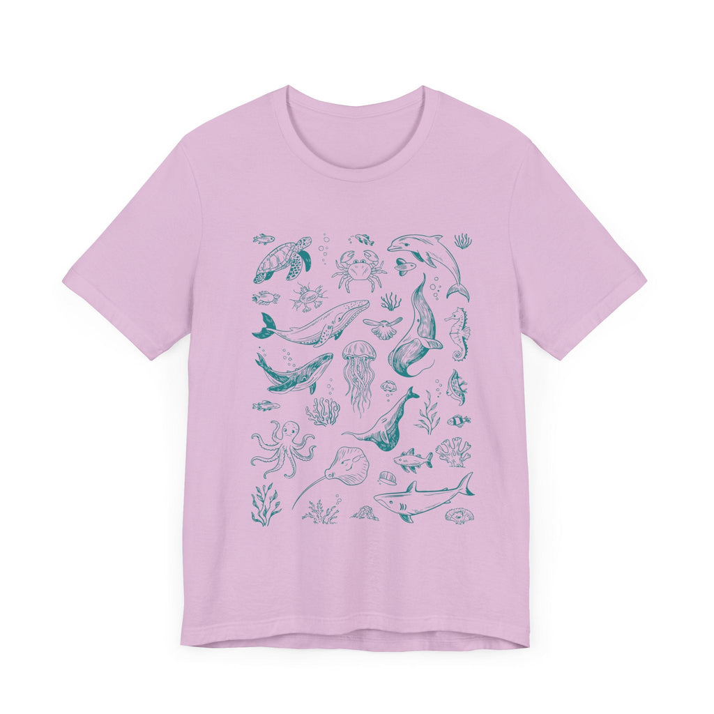 Vintage Ocean Tattoo Style T-Shirt, Retro Ocean Shirt by PopCultureByDesign36