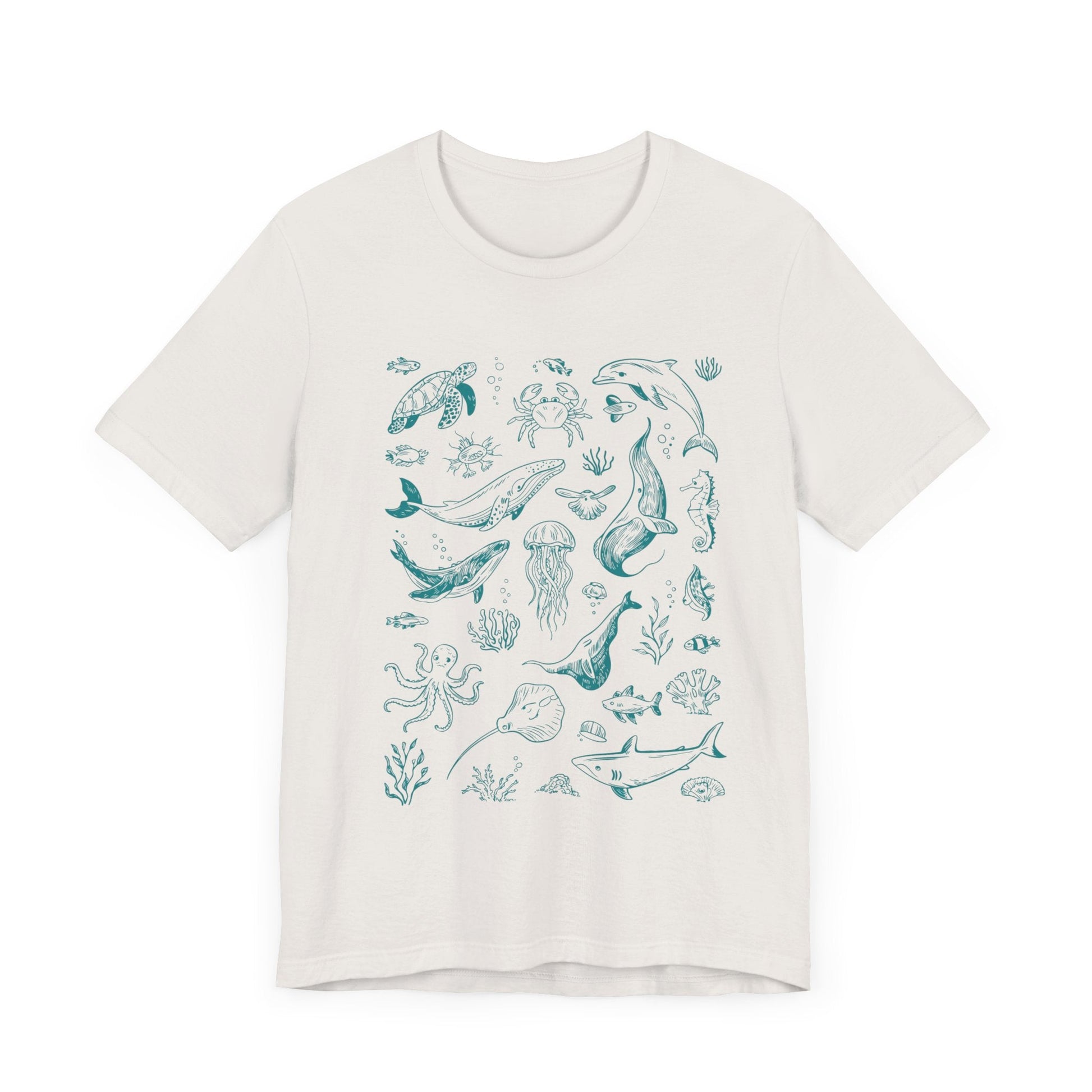 Vintage Ocean Tattoo Style T-Shirt, Retro Ocean Shirt - Popbydesign