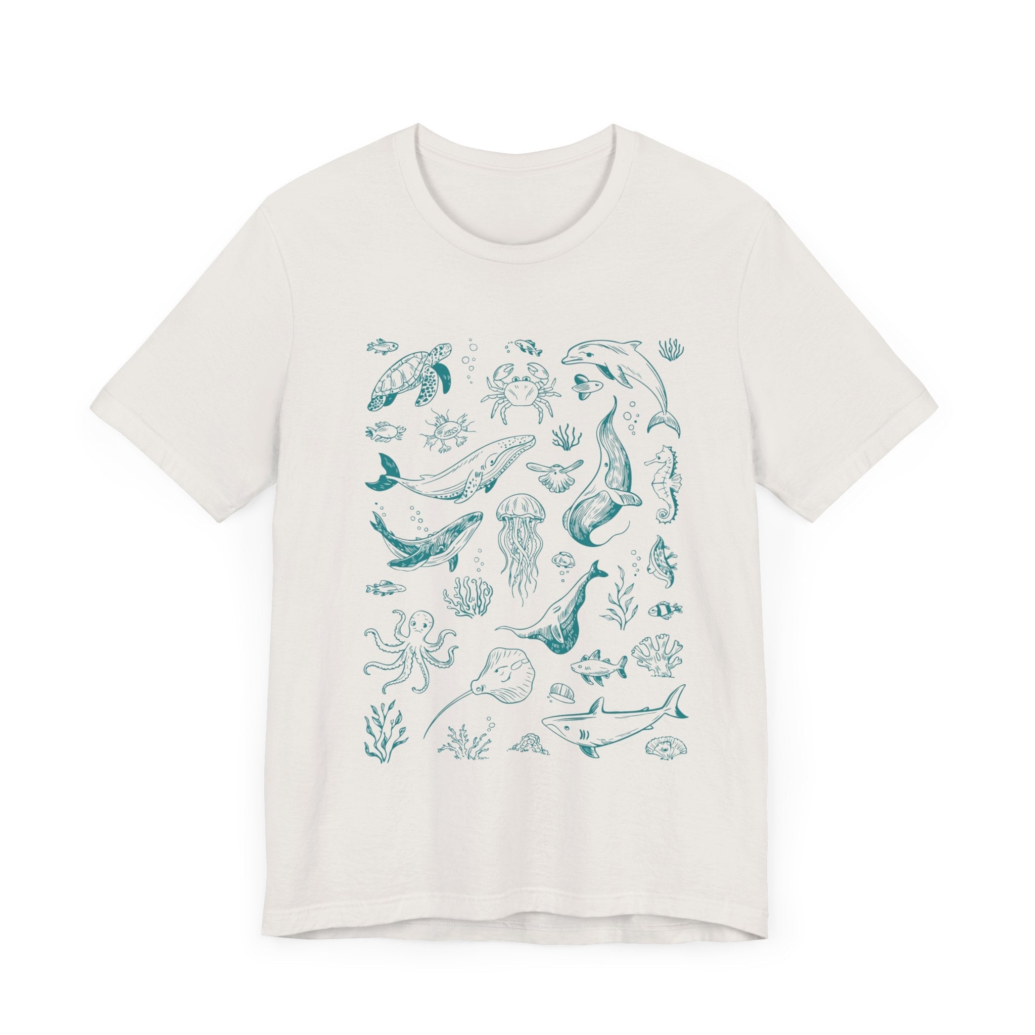Vintage Ocean Tattoo Style T-Shirt, Retro Ocean Shirt by PopCultureByDesign36